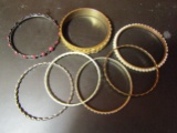 Lot of 7 Bangle Bracelets