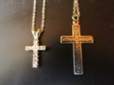 Lot of 2 Crosses and Necklaces