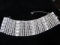 Vintage 1.75in Wide Glass Rhinestone Bracelet