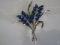Huge ? Potmetal Rhinestone Flower Brooch