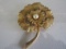 Vintage Signed Rhinestone Benedict Flower Brooch