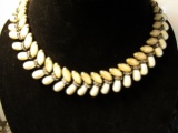 Vintage Hobe Rhinestone with Faux Pearl Necklace