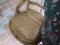 Vintage Wood Chair, Cained Seat