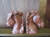 Vintage Ceramic Horsehead Bookends