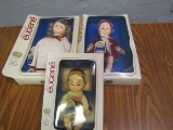 Lot of 3 Crown Collection Eugene Dolls in Original Boxes