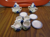 Vintage Minature Tea Set, Ceramic