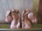 Pair Horse Head Bookends, Ceramic