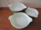 Lot of 3 Pyrex Bowls