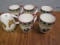Lot of 6 Bob Mackie Rooster Designer Coffee Cups