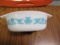 Vintage 1 1/2 quart Pyrex Dish, Blue Design