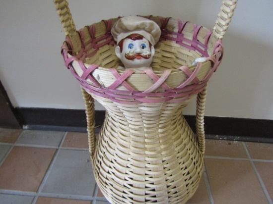Basket with Chef Doll