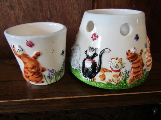 2 Cat Candle Burners