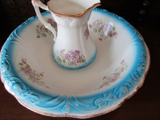 Limoges Wash Bowl and Pitcher