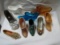 Lot of 9 Mini Decorative Shoes, Glass