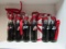 Lot of 6 Mini Coca Cola Bottles with Santa, 1998