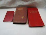 Lot of 3 Pocket Books, Webster, New Testament, American Red Cross