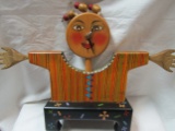 Vintage Folk Art Clock by Linden