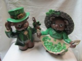 Lot of 2 Vintage Irish Figurines