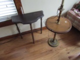 Vintage Lot of 2 Small Table and Floor Lamp