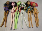 Vintage Lot of 6 Monster High Dolls