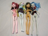 Vintage Lot of 4 Monster High Dolls