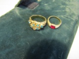 Vintage Rings, gold Tone