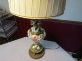 Antique Victorian Style Lamp with Shade