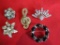 Lot of 5 Vintage Brooches