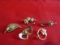 Vintage Lot of 5 gold Tone Brooches