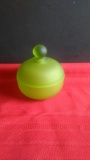 Vintage Green Dish with Lid