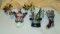 Lot of 5 Holiday Cheer Enameled Brooch Lot of 5