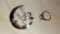 2 pc. Vintage DANECRAFT Swinging Cherub Angel Crescent Moon