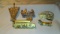 Lot of 5 Vintage Brooches School Bus, Pets, and Umbrella