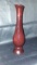 Elegant Avon Red Glass Vase