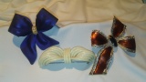 3 pc. Vintage Large Bow Brooches