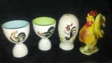 Lot of 4 Rooster Collectibles