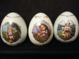 3 set Hummel Collectible Eggs