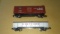Santa Fe Boxcar And Southern Hopper With Load