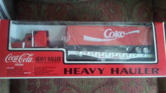 K-line Coke Heavy Hauler Tractor Trailer W/ Flatcar Set