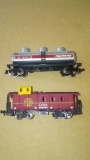 Santa Fe Caboose and Exxon Tanker Without Boxes