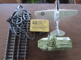 Lot of 4, Transformer, Plane, Tank, 2 Straight Track Sections