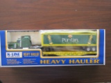 K-Line Heavy Hauler Puritan Tractor and Trailer with Flat Car, Original Box
