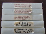 Lot of 5 VHS Train movies, Lionel, Great American Train Ride