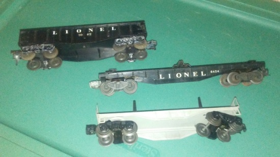 3 Piece Lot Asst. Lionel Utility Cars