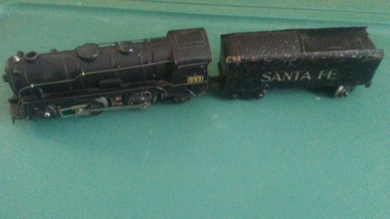 Marx 999 Engine With Santa Fe Car