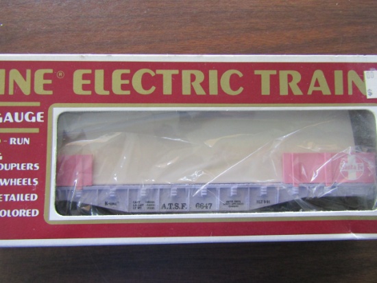 K Line K6647A, Santa Fe Classic Flat Car, in Original Box