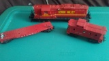 Lionel 8775 Engine with Flat Car and Caboose