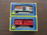 Lot of 2 AHM HO D&RGW 6833 and Western Maryland 36041 Box Cars