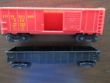 Lot of 2 Kusan RR 70203 Boxcar and Gondola, O Gauge