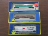 Lot of 3 AHM HO Penn Central, Southern Pacific, Lehigh Valley Hopper, Original Boxes